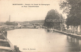 21 Montbard Bassin Du Canal De Bourgogne Et Pont Transbordeur CPA - Montbard