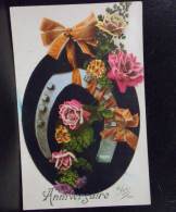 1303 THEME . LOT DE TROIS  CARTES .  FLEURS  . A VOIR - Flores