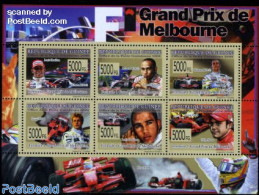 Guinea, Republic 2008 Grand Prix Melbourne 6v M/s, Mint NH, Sport - Transport - Autosports - Sport (other And Mixed) -.. - Autos