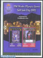 Bhutan 2002 Salt Lake City S/s, Mint NH, Sport - Olympic Winter Games - Skiing - Skisport