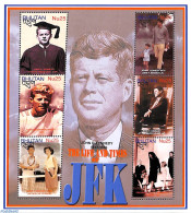 Bhutan 2003 J.F. Kennedy 6v M/s, Mint NH, History - Sport - American Presidents - Tennis - Tenis