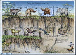 Bhutan 1999 Preh. Animals 8v M/s, Mint NH, Nature - Prehistoric Animals - Vor- U. Frühgeschichte