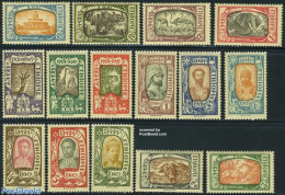 Ethiopia 1919 Definitives 15v, Mint NH, Nature - Animals (others & Mixed) - Birds - Cat Family - Elephants - Giraffe -.. - Ethiopie