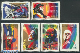 France 2002 Jazz Musicians 6v, Mint NH, Performance Art - Jazz Music - Music - Popular Music - Neufs