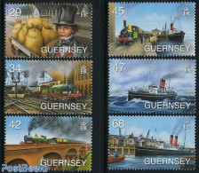 Guernsey 2006 I.K. Brunel 6v, Mint NH, Transport - Railways - Ships And Boats - Art - Bridges And Tunnels - Eisenbahnen