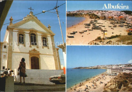 72413749 Albufeira Portugal Algarve Strand Bootsanlegestelle Kirche Albufeira - Sonstige & Ohne Zuordnung