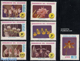 Ecuador 1980 Orchids 7v, Mint NH, Nature - Flowers & Plants - Orchids - Ecuador