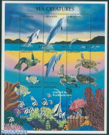 Grenada 1996 Marine Life 9v M/s, Killer Whale, Mint NH, Nature - Fish - Sea Mammals - Turtles - Fische