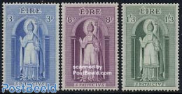 Ireland 1961 Holy Patrick 3v, Mint NH, Religion - Religion - Ungebraucht