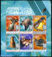 Bhutan 1999 Animals 6v M/s, Capra Ibex, Mint NH, Nature - Animals (others & Mixed) - Cats - Reptiles - Bhután