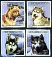 Chad 1998 Polar Dogs 4v, Mint NH, Nature - Science - Dogs - The Arctic & Antarctica - Other & Unclassified