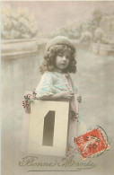 Portrait Fillette Fleurs Chapeau - Bonne Année        Q 2663 - Abbildungen