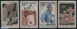 Dahomey 1966 African Art Festival 4v, Mint NH, Various - Folklore - Other & Unclassified