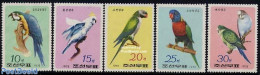 Korea, North 1975 Parrots 5v, Mint NH, Nature - Birds - Parrots - Korea (Nord-)