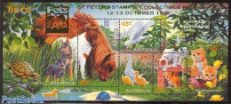 Australia 1996 ST PETERS Stamp Show S/s, Mint NH, Nature - Birds - Cats - Dogs - Horses - Turtles - Philately - Ungebraucht