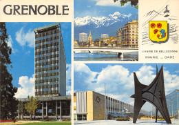 38-GRENOBLE-MAIRIE ET GARE-N°616-C/0255 - Grenoble