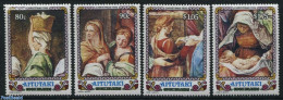 Aitutaki 1992 Christmas 4v, Mint NH, Religion - Christmas - Art - Paintings - Navidad