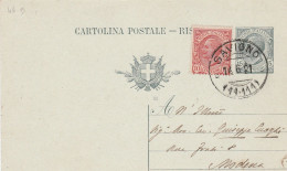 E 182 Savigno Frazionario 11-111 Del 1921 - Poststempel