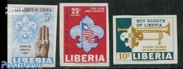 Liberia 1965 Scouting 3v Imperforated, Mint NH, Sport - Scouting - Other & Unclassified