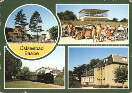72413610 Baabe Ostseebad Ruegen Teilansicht Strand Mit Gaststaette Inselparadies - Autres & Non Classés