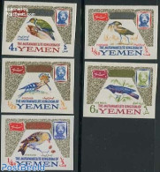 Yemen, Kingdom 1965 Birds 5v Imperforated, Mint NH, Nature - Birds - Autres & Non Classés