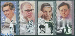 Israel 2005 Theatre Personalities 4v, Mint NH, Performance Art - Theatre - Nuovi (con Tab)