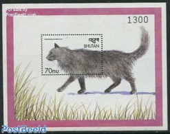 Bhutan 1999 Cats S/s, Mint NH, Nature - Cats - Bhután