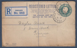 Lettre Recommandée De PENZANCE - Postmark Collection