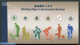 Hong Kong 2012 Working Dogs Prestige Booklet, Mint NH, Nature - Transport - Various - Dogs - Stamp Booklets - Fire Fig.. - Neufs