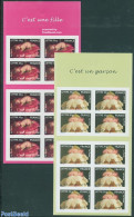 France 2005 Birth Stamps 2 Booklets, Mint NH, Nature - Flowers & Plants - Stamp Booklets - Ungebraucht