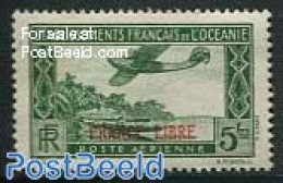 French Oceania 1941 Overprint 1v, Mint NH - Autres & Non Classés