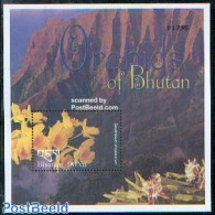 Bhutan 2002 Orchids S/s /Dendrobium Chrysotoxum, Mint NH, Nature - Flowers & Plants - Orchids - Bhoutan