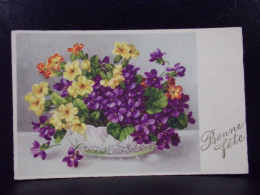 1309 THEME . LOT DE TROIS  CARTES .  FLEURS  . A VOIR - Blumen