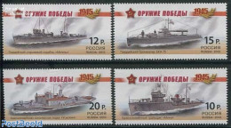 Russia 2013 World War II Warships 4v, Mint NH, History - Transport - World War II - Ships And Boats - Guerre Mondiale (Seconde)