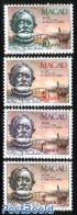 Macao 1981 Luis Vaz De Camoes 4v, Mint NH, Transport - Ships And Boats - Art - Authors - Bridges And Tunnels - Unused Stamps