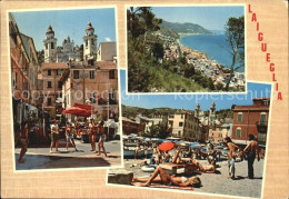 72413562 Laigueglia  Kirche Platz Strand Savona - Sonstige & Ohne Zuordnung