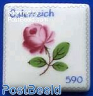 Austria 2014 Ceramic Stamp, Rose 1v, Mint NH, Nature - Various - Flowers & Plants - Roses - Other Material Than Paper .. - Nuovi