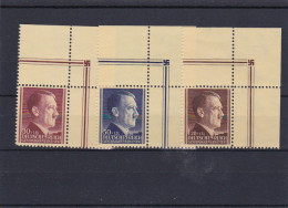 Generalgouvernement (GG) AH, **, Eckrand E2 MiNr. 89-91 - Occupation 1938-45
