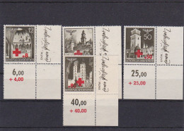 Generalgouvernement (GG) Rotes Kreuz, Postfrisch, E4 Eckrand, Entwerfer, 52-55 - Bezetting 1938-45