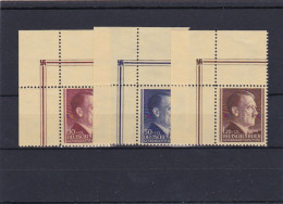 Generalgouvernement (GG) AH, **, Eckrand E2, MiNr. 89-91 - Occupation 1938-45