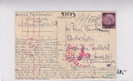 GG: Postkarte Von Warschau Nach Rumänien, Zensur, Bug - Occupazione 1938 – 45