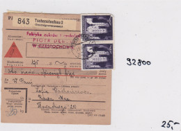 GG: Nachnahme-Paketkarte, Mit 20kg, Max Paketgewicht - Besetzungen 1938-45
