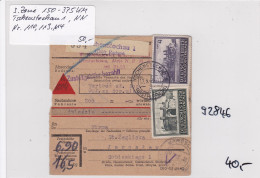 GG: Paketkarte, Nachnahme  Tschenstochau 16,5kg, Hohe Frankatur, Wertangabe - Occupation 1938-45