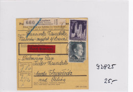 GG: Paketkarte, Eilboten Von Lowitsch - Occupazione 1938 – 45