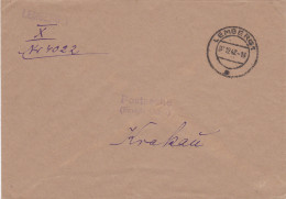 GG: Postsache Lemberg Nach Krakau - Occupazione 1938 – 45