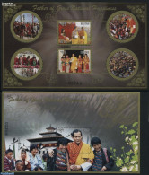 Bhutan 2015 Father Of Gross National Happiness 2 S/s, Mint NH, History - Various - Politicians - Folklore - Bhutan