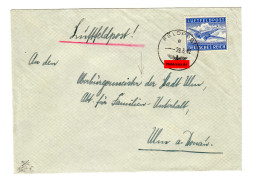 Feldpostbrief 1942 An Oberbürgermeister Von Ulm, Familien-Unterhalt - Feldpost World War II