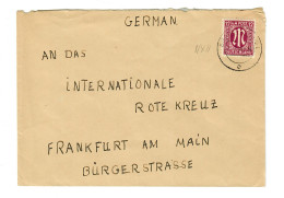 Braunschweig 1946 An Das Rote Kreuz Nach Frankfurt/M - Briefe U. Dokumente
