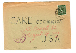 Brief Aus Berlin Nach USA - NY - Mit Censur: Care Commision 1947 - Briefe U. Dokumente