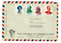 Spanien: Brief Priesterwerk Für Lateinamerika In Spanien 1970 - Other & Unclassified